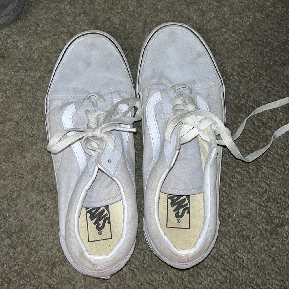 grey tie up vans size 9